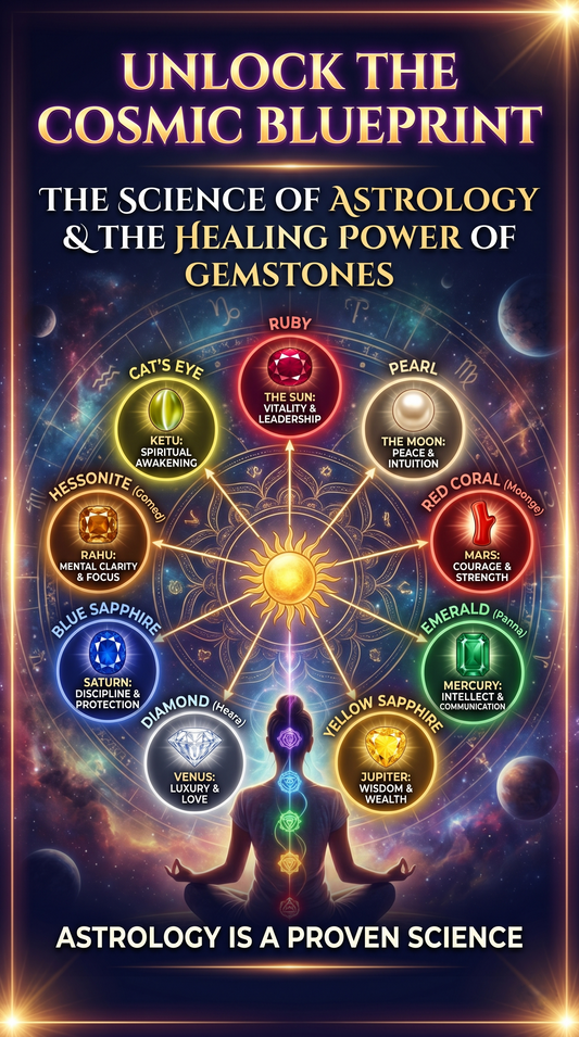 The Cosmic Blueprint: Unlocking the Science of Astrology and the Healing Power of Gemstones